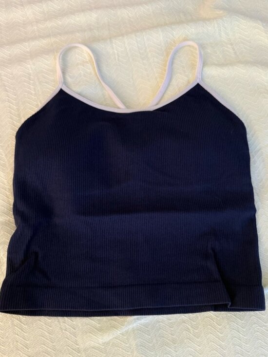 Tops - Tank Top with Light Pink Trim